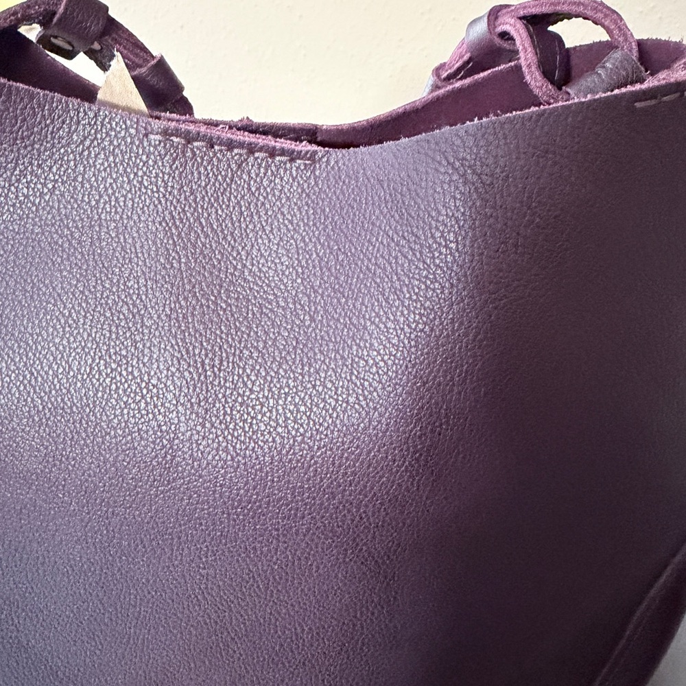 Portland Leather plum purple Olivia Shoulder Bag - Picture 6 of 16